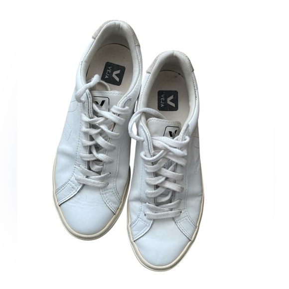 Veja Shoes - Veja Classic White Lace-Up Sneakers
